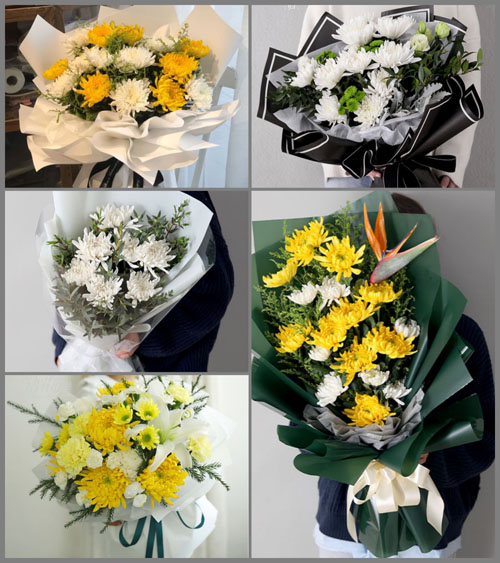 广东揭阳市普宁市大坝镇社前村白事花束代送